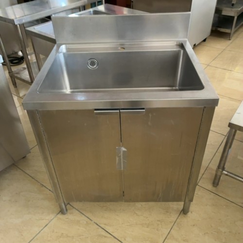 【中古】一槽シンク BGあり 幅780×奥行650×高さ850 【送料別途見積】【業務用】【飲食店 店舗 厨房機器 一槽シンク 業務用一槽シンク】|厨房機器と店舗用品 TENPOS