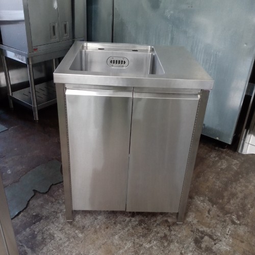 【中古】一槽シンク 右台付き BGなし 幅640&times;奥行600&times;高さ860 【送料別途見積】【業務用】【飲食店 店舗 厨房機器 一槽シンク 業務用一槽シンク】｜厨房機器と店舗用品 TENPOS