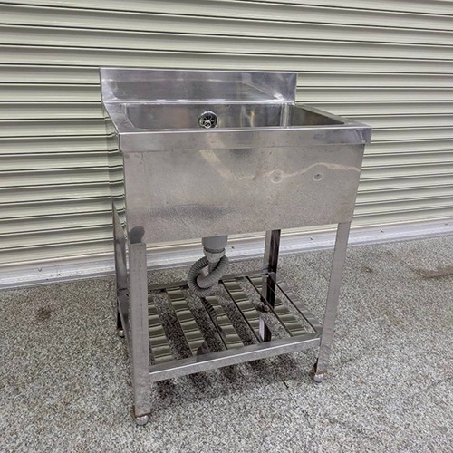 【中古】一槽シンク BGあり 幅600&times;奥行450&times;高さ800 【送料別途見積】【業務用】【飲食店 店舗 厨房機器 一槽シンク 業務用一槽シンク】｜厨房機器と店舗用品 TENPOS 16,863円