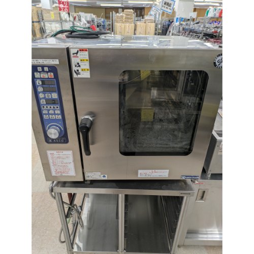 【業界最長1年保証】【中古】電気スチームコンベクションオーブン ニチワ電機 ASCO-51RL-L 幅825&times;奥行740&times;高さ750 三相200V 【送料別途見積】【業務用】【飲食店 店舗 厨房機器 オーブン 業務用オーブン】｜厨房機器と店舗用品 TENPOS