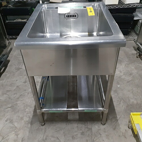 【中古】一槽シンク BGなし 幅600×奥行750×高さ850 【送料別途見積】【業務用】【飲食店 店舗 厨房機器 一槽シンク 業務用一槽シンク】|厨房機器と店舗用品 TENPOS