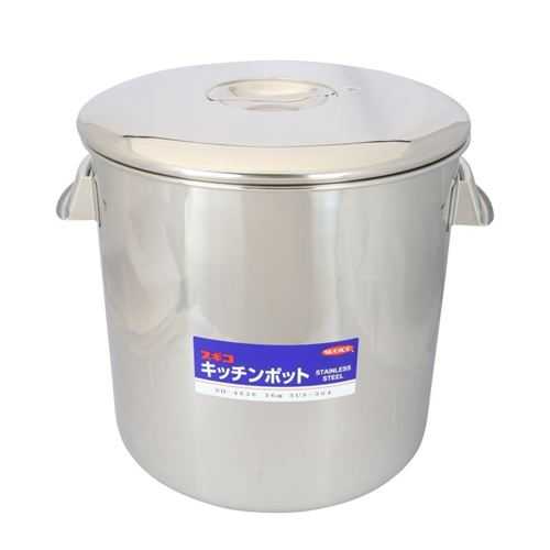 18-8 勝手もとポット(内蓋式・目盛付) 約36.0L/御勤め用/新品/貨物輸送別途積もり書き