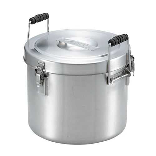 18-8二重式保温食缶 Φ310×H260粍/御勤め用/新品/貨物輸送別途積もり書き