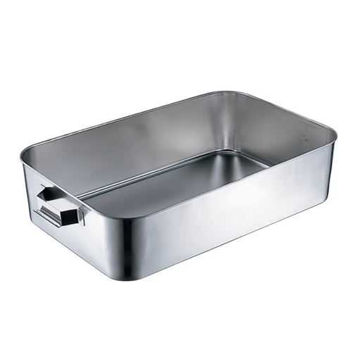 18-8給食バット・固定ハンドル付 研磨有 610×388×H300mm/業務用/新品/送料別途見積|厨房機器と店舗用品 TENPOS