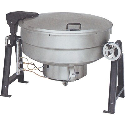 ガス回転釜 【マルゼン】 190L ステンレス製 MKGS-SH190 幅1525×奥行1132×高さ880mm 【送料別途見積】【プロ用】