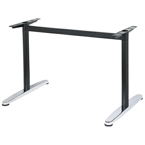 ハヤシ スチールベーステーブル脚 ベースサイズ：A703×間口（芯々）1300mm×【高さ指定可】 品番：BT-SS-700 塗装カラー：14 ポール：60φ/送料別