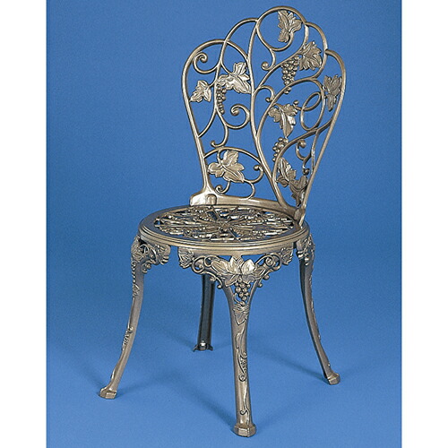 業務用椅子 ハヤシ GARDEN CHAIR & TABLE チェア サイズ：W485×D470×高さ950×座面高さ440mm 品番：HOG-ブロンズ /業務用/新品/送料別