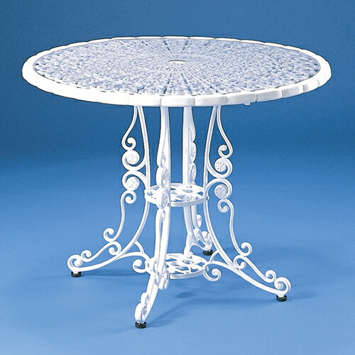 ハヤシ GARDEN CHAIR & TABLE テーブル(ビニールマット付) サイズ：径840×高さ660mm 品番：HOTテーブル /送料別