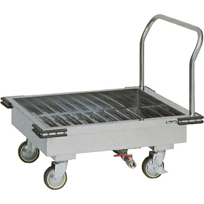 【業務用/新品】【マルゼン】厨房用ワゴン ドライシステム仕様 ドライスノコ付L型運搬車 MWDL-097S【送料無料】|厨房機器と店舗用品 TENPOS