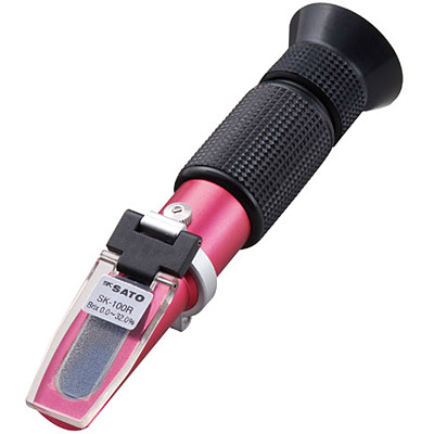 【業務用/新品】 佐藤計量器製作所 手持屈折計 糖度/濃度 自動温度補正付SK-100R 【小物送料対象商品】 /テンポス