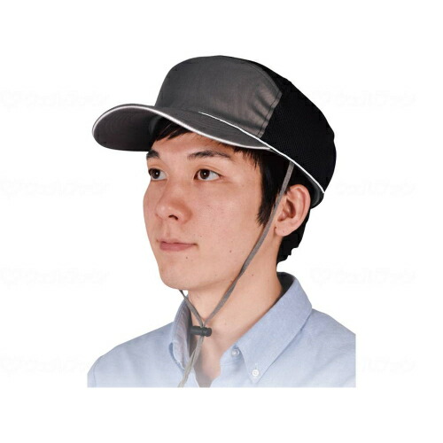 おでかけヘッドガード メッシュキャップタイプ反射材付/グレー/M/業務用/新品/小物送料対象商品