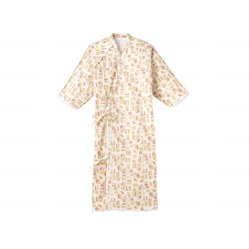 ケアねまき/エンジ/L/業務用/新品/小物送料対象商品