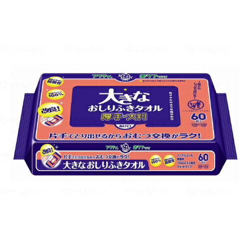 T大きなおしりふきタオル 60枚/ケース/業務用/新品/小物送料対象商品