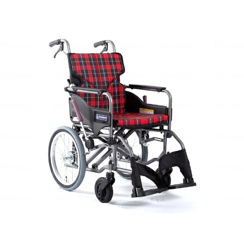 モダンAstyle 背折れ介助用 KMD-A16-42-M/赤チェック(A10)/座幅42-前座43cm/業務用/新品/送料別途見積