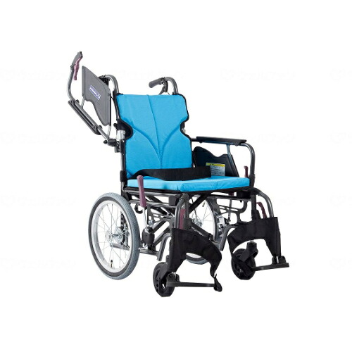 モダンBstyle 介助用 16インチ中・高床/ライトブルー(NO.83)/座幅38-前座45cm/業務用/新品/送料別途見積