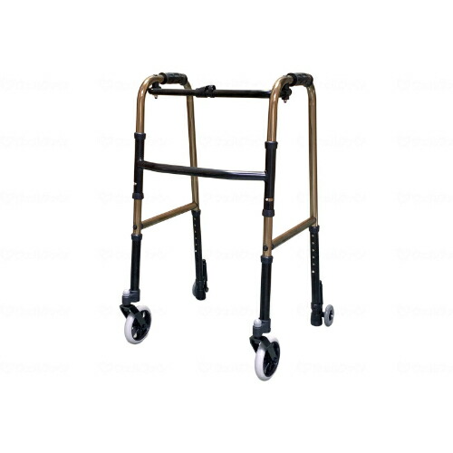 キャスター(LR)付御拾い器 パウダーコンパクト手合い/ブロンズ/御役目用/新品/貨物輸送無料