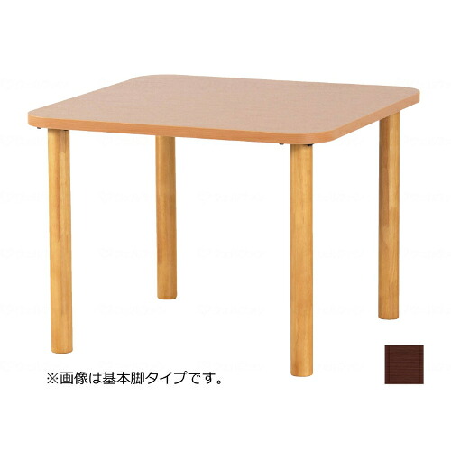 抗ウイルスメラミンテーブル/赤銅色/90*90珊ラチェット昇降脚/御勤め用/新品/貨物輸送別途積もり書き
