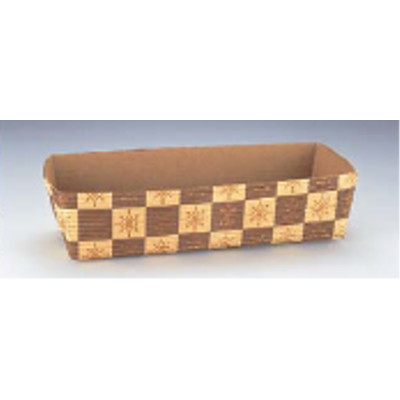 ベーキングカップ(茶ブロック柄) CT503 (100枚入)/業務用/新品/小物送料対象商品