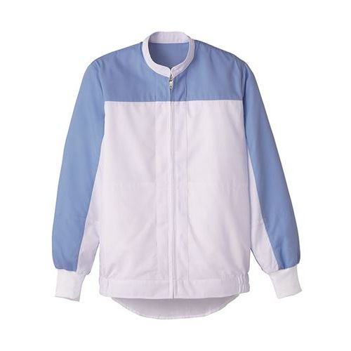 男女兼用長袖ジャンパーホワイト×サックス DCP2720 /プロ用/新品/小物送料対象商品