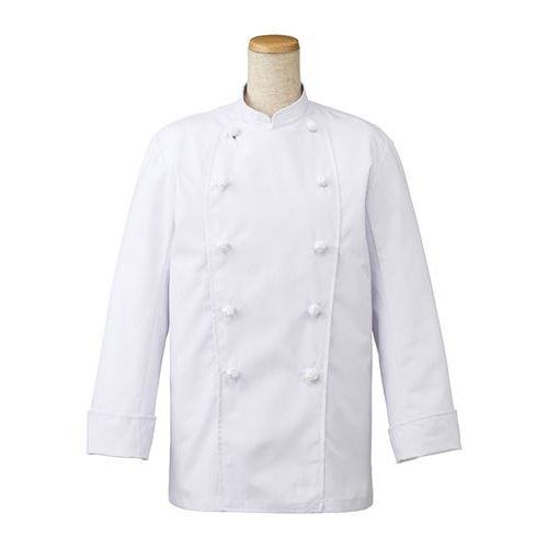 男女兼用コックコート ホワイトホワイト KE-423 /業務用/新品/小物送料対象商品