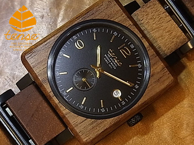 テンス 【tense】 日本公式ショップ 木製腕時計 メンズ ウォッチ キャレセレクルモデル No.499 ウォールナット ギフトにも隠れた人気を誇る 天然木の木目が美しい 軽量 木製 腕時計 【日本総輸入元のメンテナンス保証付】艶熟時愉 を嗜む 大人腕時計｜tense woodwatch Webshop