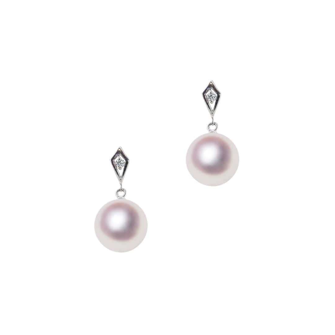 K14WG 7.5mm アコヤ真珠 デザインピアス 宇和島 真珠 ジュエリー・アクセサリー・Tensei Pearl 天成真珠(あこや パール 本真珠 フォーマル カジュアル 誕生日 結婚式 七五三 成人祝い 就職祝い 成人式 卒業式 入学式 入園式 卒園式 母の日 ギフト プレゼント)｜宇和島 天成真珠 29,172円