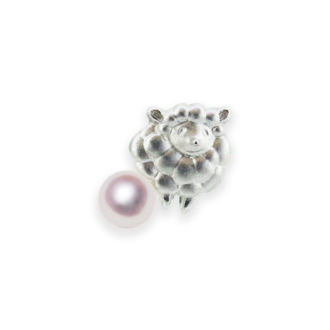 SV 8.0mm アコヤ真珠 ピンブローチ 羊 宇和島 真珠 ジュエリー・アクセサリー・Tensei Pearl 天成真珠(あこや パール 本真珠 フォーマル カジュアル 誕生日 結婚式 七五三 成人祝い 就職祝い 成人式 卒業式 入学式 入園式 卒園式 母の日 ギフト プレゼント)｜宇和島 天成真珠