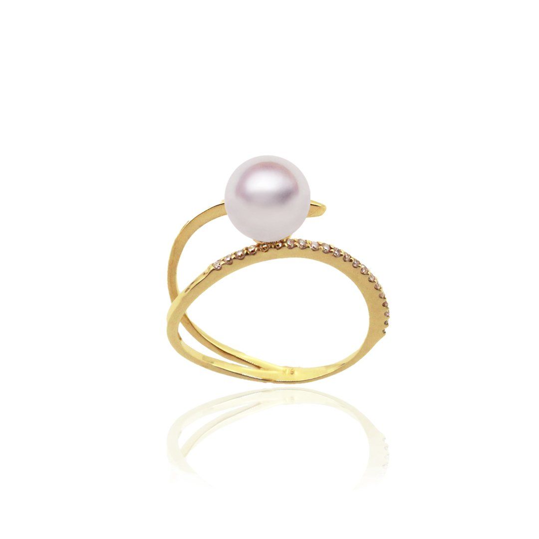 K18 7.0mm アコヤ真珠 リング 宇和島 真珠 ジュエリー・アクセサリー・Tensei Pearl 天成真珠(あこや パール 本真珠 フォーマル カジュアル 誕生日 結婚式 七五三 成人祝い 就職祝い 成人式 卒業式 入学式 入園式 卒園式 母の日 ギフト プレゼント)|宇和島 天成真珠