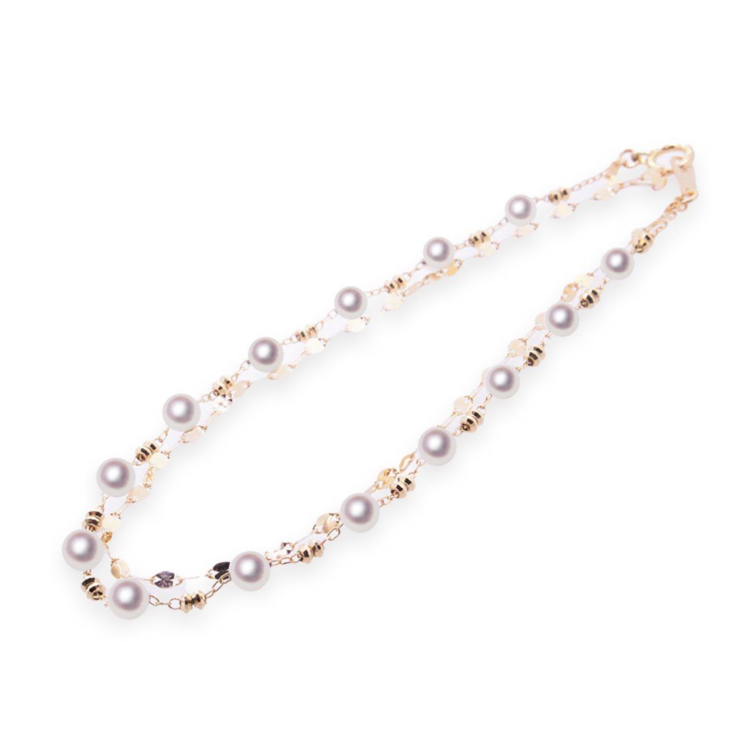 K18PG 3.5~4.0mm アコヤ真珠 ブレスレット 宇和島 真珠 ジュエリー・アクセサリー・Tensei Pearl 天成真珠(あこや パール 本真珠 フォーマル カジュアル 誕生日 結婚式 七五三 成人祝い 就職祝い 成人式 卒業式 入学式 入園式 卒園式 母の日 ギフト プレゼント)|宇和島 天成真珠