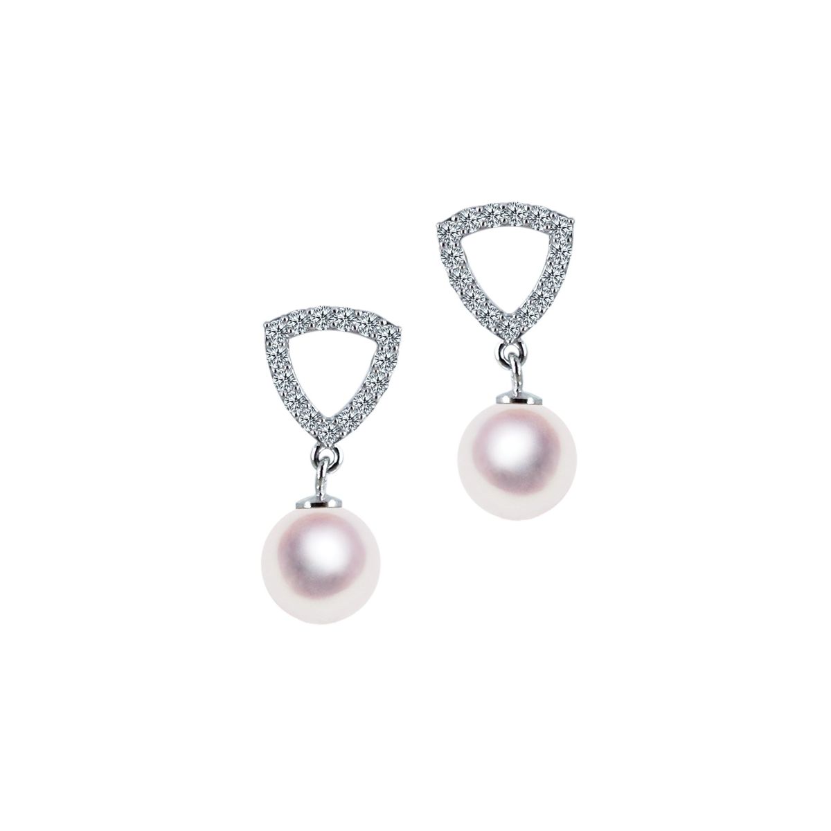 SV 7.5mm アコヤ真珠 デザインピアス 宇和島 真珠 ジュエリー・アクセサリー Tensei Pearl 天成真珠(あこや パール 本真珠 フォーマル カジュアル 誕生日 結婚式 七五三 成人祝い 就職祝い 成人式 卒業式 入学式 入園式 卒園式 母の日 ギフト プレゼント)｜宇和島 天成真珠