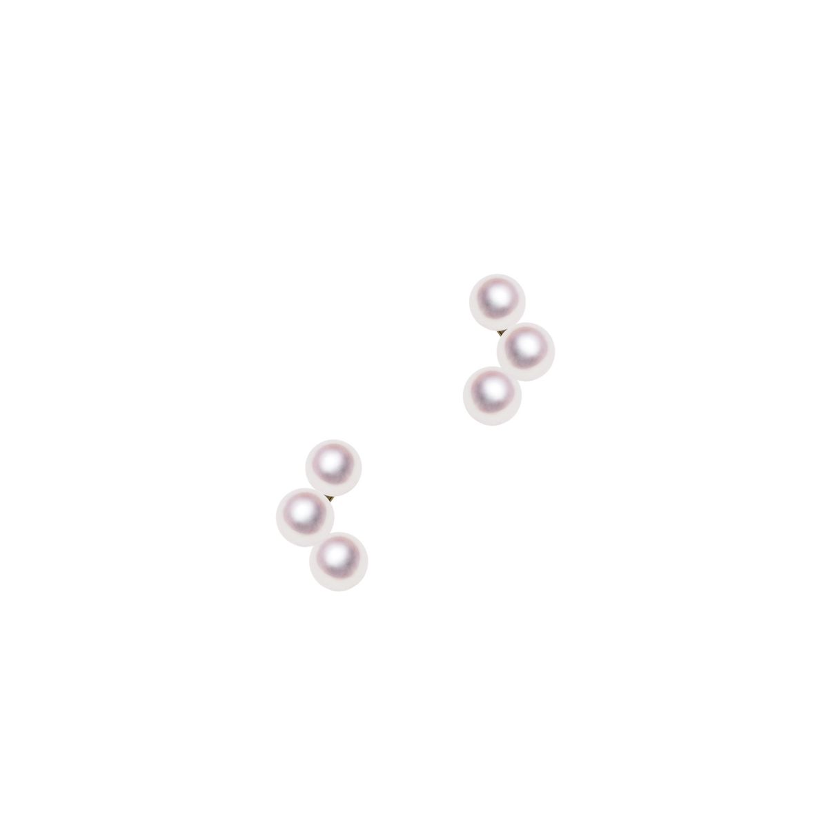 K18 3.5mm アコヤ真珠 デザインピアス 宇和島 真珠 ジュエリー・アクセサリー Tensei Pearl 天成真珠(あこや パール 本真珠 フォーマル カジュアル 誕生日 結婚式 七五三 成人祝い 就職祝い 成人式 卒業式 入学式 入園式 卒園式 母の日 ギフト プレゼント)｜宇和島 天成真珠