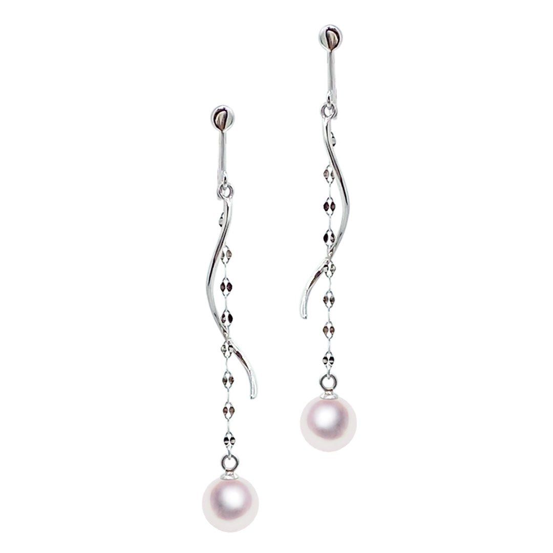 SV 7.0mm アコヤ真珠 デザインイヤリング 宇和島 真珠 ジュエリー・アクセサリー Tensei Pearl 天成真珠(あこや パール 本真珠 フォーマル カジュアル 誕生日 結婚式 七五三 成人祝い 就職祝い 成人式 卒業式 入学式 入園式 卒園式 母の日 ギフト プレゼント)｜宇和島 天成真珠