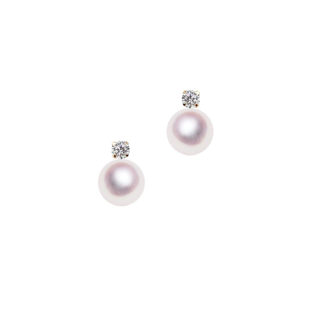 K10 7.0mm アコヤ真珠 デザインピアス 宇和島 真珠 ジュエリー・アクセサリー Tensei Pearl 天成真珠(あこや パール 本真珠 フォーマル カジュアル 誕生日 結婚式 七五三 成人祝い 就職祝い 成人式 卒業式 入学式 入園式 卒園式 母の日 ギフト プレゼント)｜宇和島 天成真珠