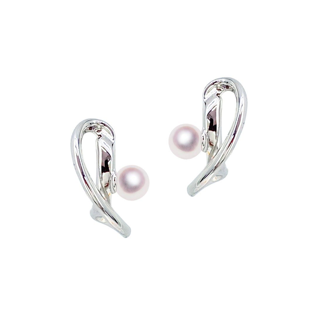 SV 5.5mm アコヤ真珠 デザインイヤリング 宇和島 真珠 ジュエリー・アクセサリー Tensei Pearl 天成真珠(あこや パール 本真珠 フォーマル カジュアル 誕生日 結婚式 七五三 成人祝い 就職祝い 成人式 卒業式 入学式 入園式 卒園式 母の日 ギフト プレゼント)|宇和島 天成真珠