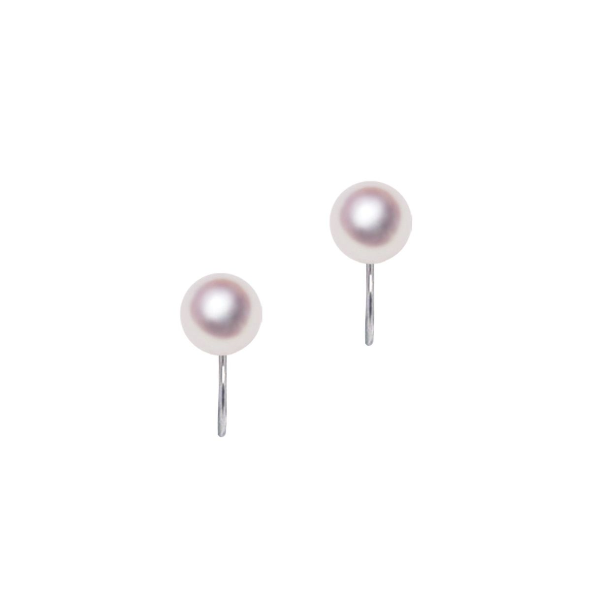 【即納】K14WG 7.5mm アコヤ真珠 シンプルイヤリング 宇和島 真珠 ジュエリー・アクセサリー・Tensei Pearl 天成真珠(あこや パール 本真珠 フォーマル カジュアル 誕生日 結婚式 七五三 成人祝い 就職祝い 成人式 卒業式 入学式 入園式 卒園式 母の日 ギフト プレゼント)｜宇和島 天成真珠