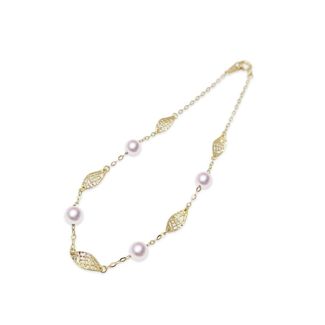 K18 4.5mm アコヤ真珠 ブレスレット 宇和島 真珠 ジュエリー・アクセサリー Tensei Pearl 天成真珠(あこや パール 本真珠 フォーマル カジュアル 誕生日 結婚式 七五三 成人祝い 就職祝い 成人式 卒業式 入学式 入園式 卒園式 母の日 ギフト プレゼント)|宇和島 天成真珠