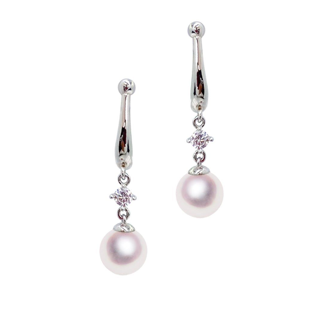 SV 7.5mm アコヤ真珠 デザインイヤリング 宇和島 真珠 ジュエリー・アクセサリー Tensei Pearl 天成真珠(あこや パール 本真珠 フォーマル カジュアル 誕生日 結婚式 七五三 成人祝い 就職祝い 成人式 卒業式 入学式 入園式 卒園式 母の日 ギフト プレゼント)｜宇和島 天成真珠