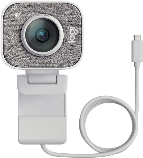 ロジクールWebカメラC980OWフルHD1080P60fpsストリーミングAIオートフォーカス自動露出補正手ブレUSBType-CウェブカメラウェブカムPCWindowsMacスマホYouTubeオフホワイト