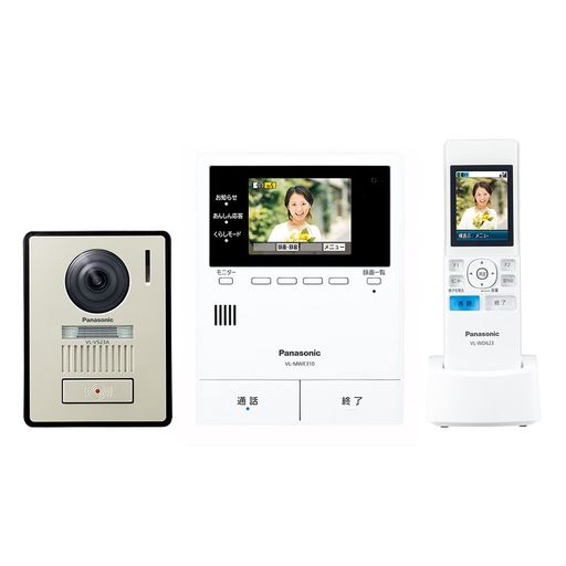 [パナソニック]テレビドアホン宅配ボックス連携COMBOCOMBO-LIGHTあんしん応答機能火災報知器連動モニター3.5型カラー液晶玄関子機露出型LEDライトワイヤレスモニター子機約2.2型カラー液晶VL-…