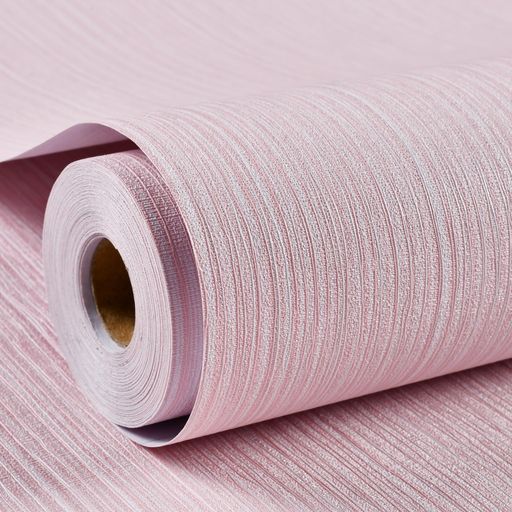 Haimin壁紙シール60cmx10mはがせる壁紙厚みの強化立体感高級縞模様防水防汚耐熱リメイクシートDIY装飾シート居間寝室店舗壁家具(ピンク)