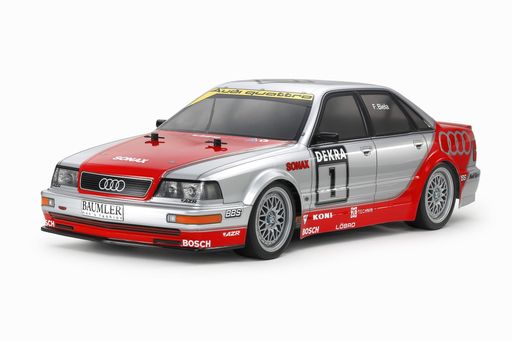 タミヤ1/10電動RCカーシリーズNO.6991/10RC1992アウディV8ツーリング(TT-02シャーシ)58699