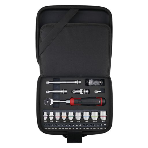 ベッセル(VESSEL)コードレス電動スリムラチェットソケットビット31個付書き割り400ER3-1M