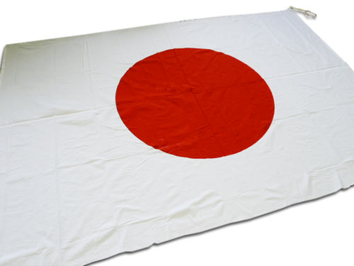 楽天市場】日の丸 国旗 旗 5号サイズ 90×130 綿100％ 日本 応援