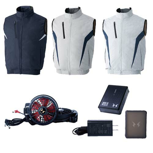 楽天市場】空調ウェア チタンベストと12Vフラットファンと12V