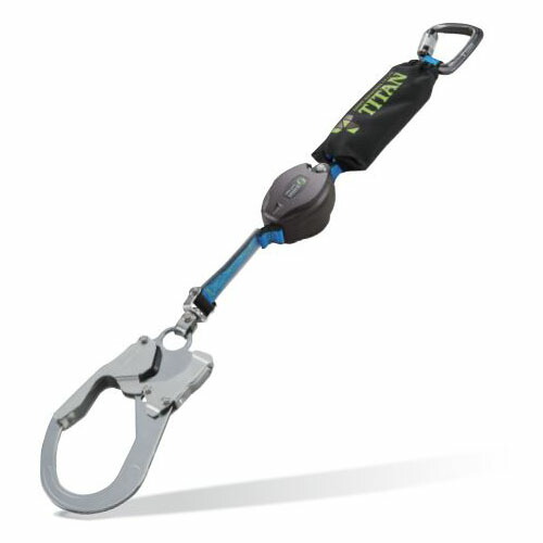新規格 胴ベルト型フルハーネス型兼用 リール REELLOCKmini シングル 巻取式ランヤード TITAN タイタン 安全帯 HL-HS-130型 130キロ対応|テンテンの森