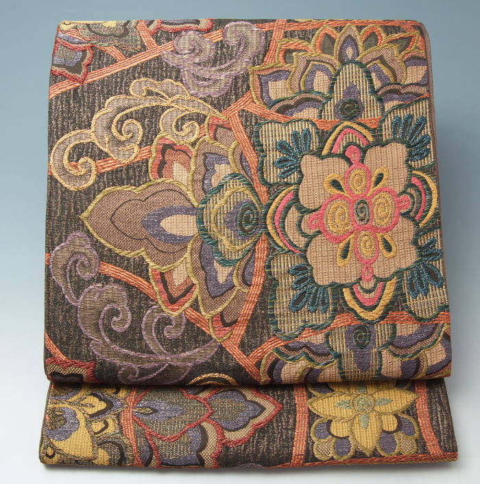 袋帯 西陣織 新品 仕立上品 西陣 明彩麗華紋 六通 4 都織物謹製