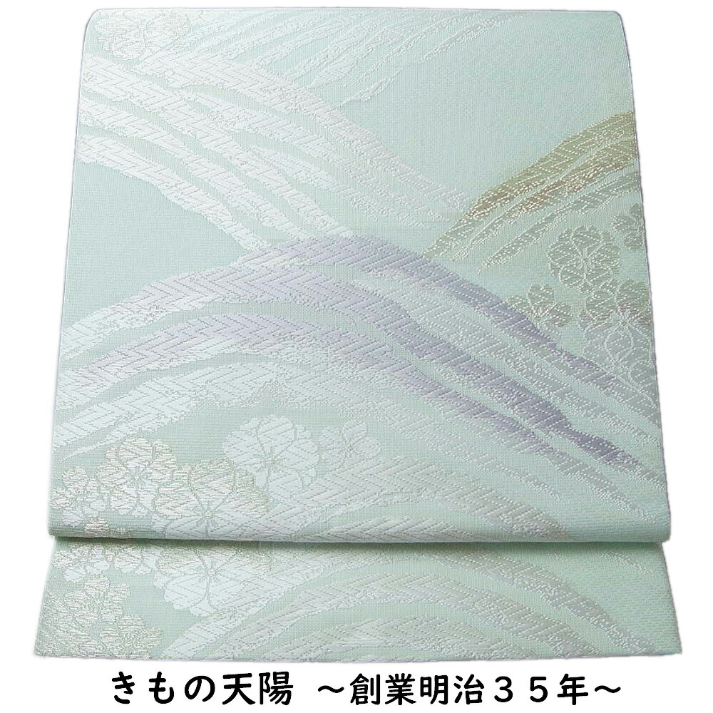 夏物　新品　西陣織夏物六通柄袋帯【綿芯御仕立付】雪輪模様 夏物新品西陣織夏物六通柄袋帯【綿芯御仕立付】雪輪模様