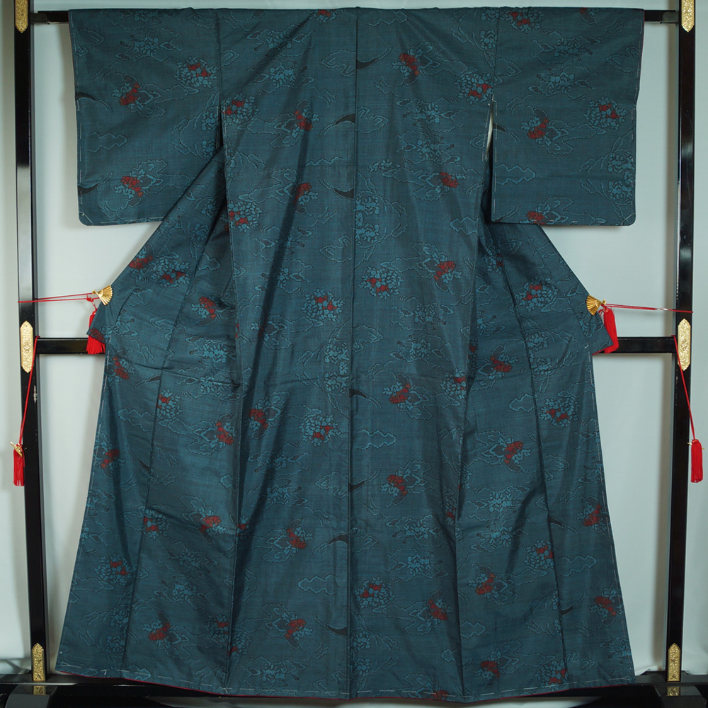 楽天市場】紬 未使用品 伝統工芸士 根津儀一 伝統的工芸品 幻想華織