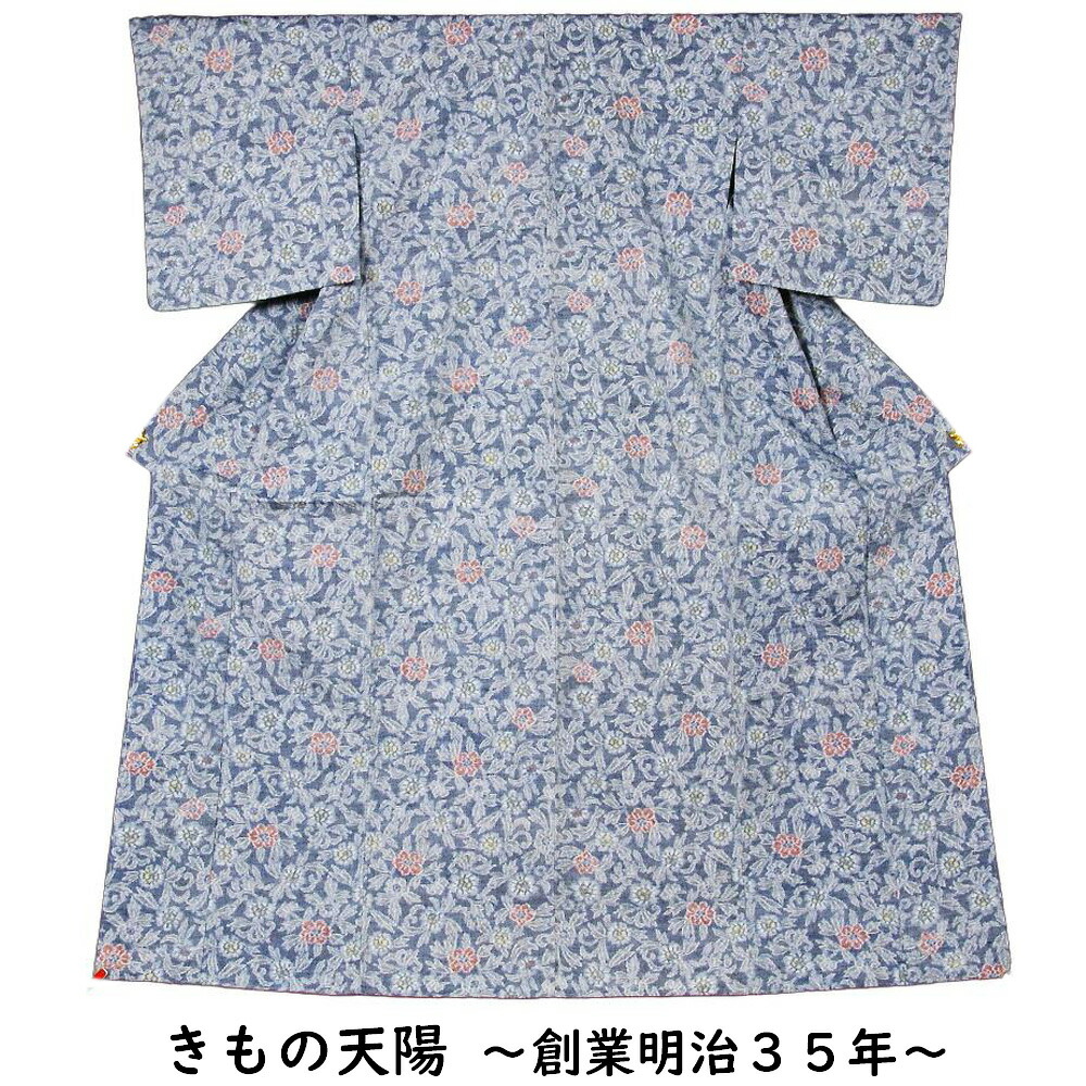 紅花紬・単衣の着物・着物単品 100426-1101447.jpg