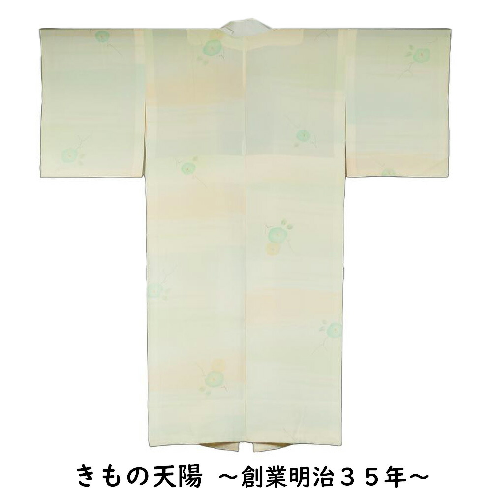 【未使用品】長襦袢　袷　正絹　単品 楽天市場】長襦袢 鱗模様 白・浅緑色系 単衣仕立てで袖は無双（袷） S